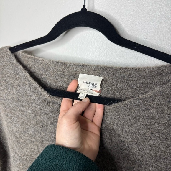 Aritzia Wilfred Free Alpaca Wool Blend Long Sleeve Oversized Dress with Pockets - Picture 6 of 10